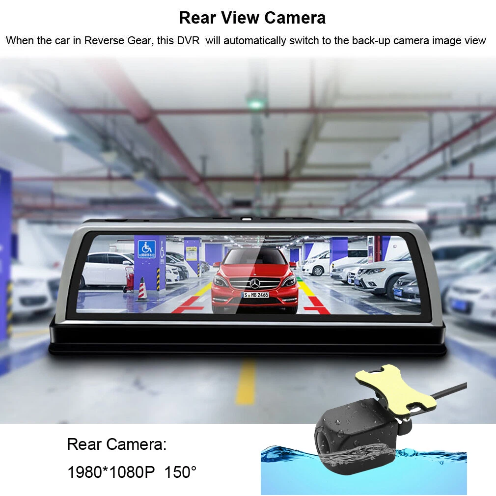 4G smart car driving recorder 4 cameras 360-degree panoramic dash camera car DVR