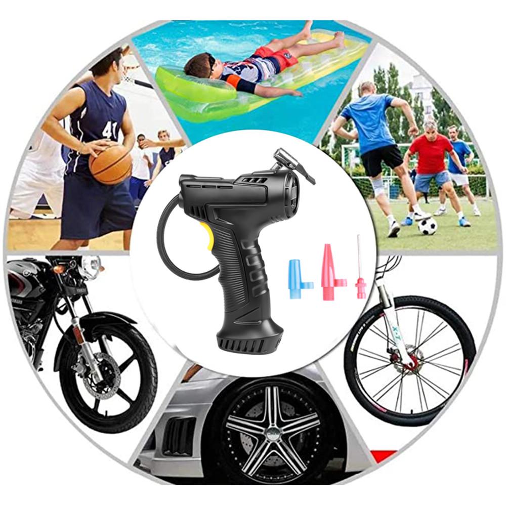 KBD Car Tire Pump & Tire Pressure Monitor Smart Digital Displays Rechargeable Tire Inflator Equipment Auto Air Pump 120W