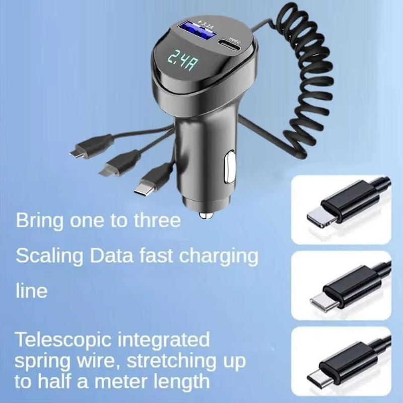 3in1 Car Bluetooth 5.0 FM Transmitter Audio MP3 Player 55W Fast Charging