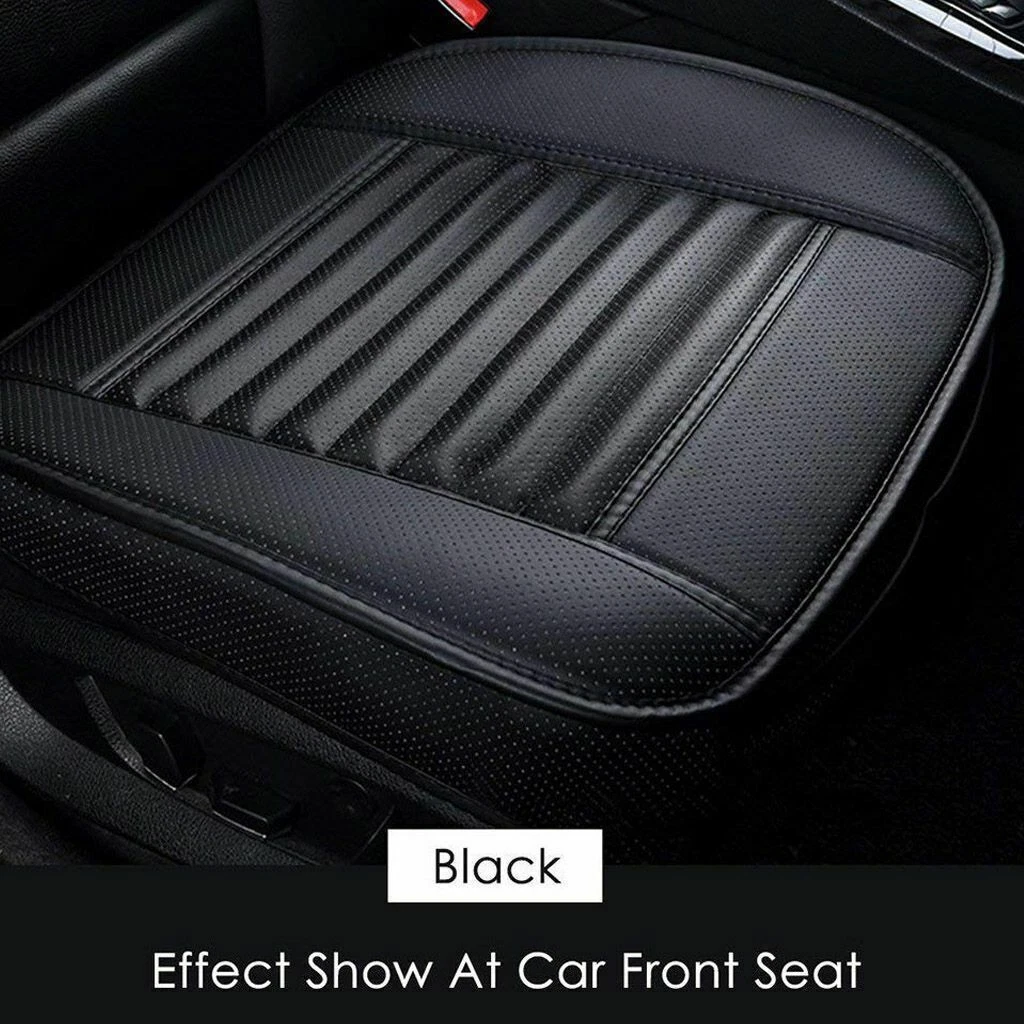 Luxury Leather Car Seat Cover Front Bottom Seat Chair Comfort Cushion Protector