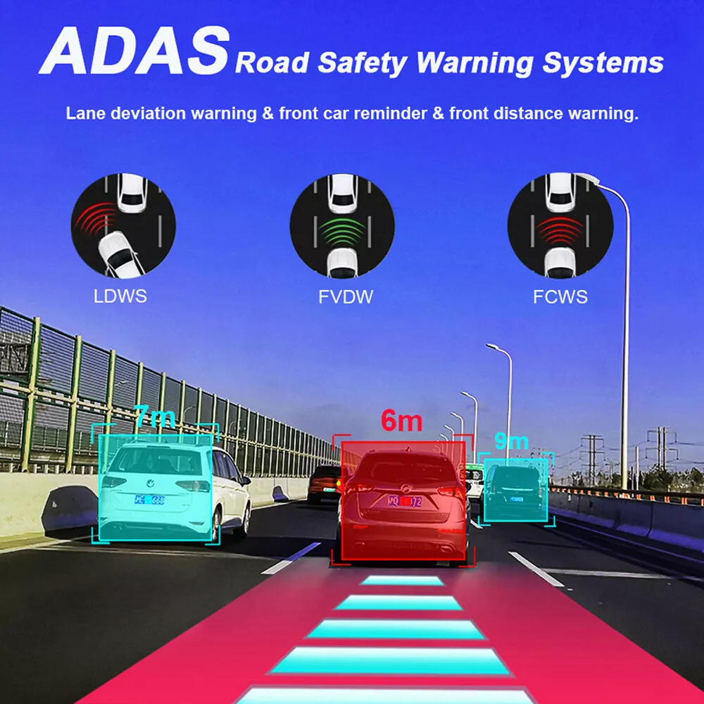Android Rearview Mirror Car DVR Camera 4G ADAS GPS Wifi Video Recorder Dash Cam