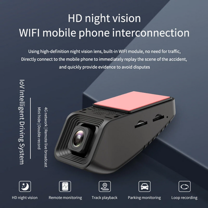 4G Mini Dash Cam HD 1080P Dual Dash Camera GPS WIFI Dash Cam Remote Monitoring