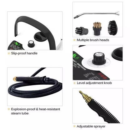 Handheld High Temp Steam Cleaner High Pressure Household Cleaning Machine 2500W