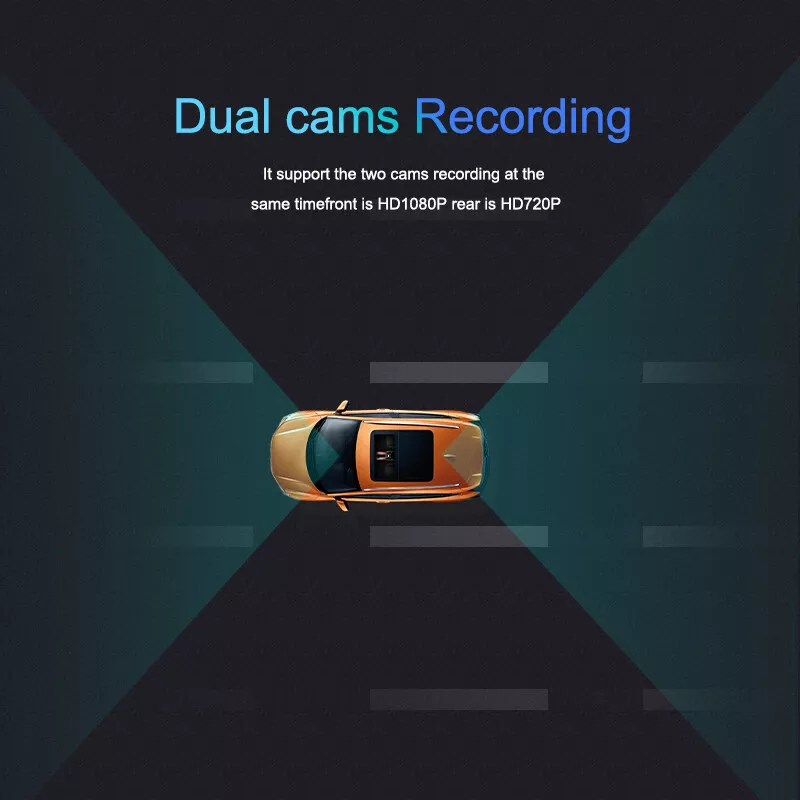 4G Mini Dash Cam HD 1080P Dual Dash Camera GPS WIFI Dash Cam Remote Monitoring
