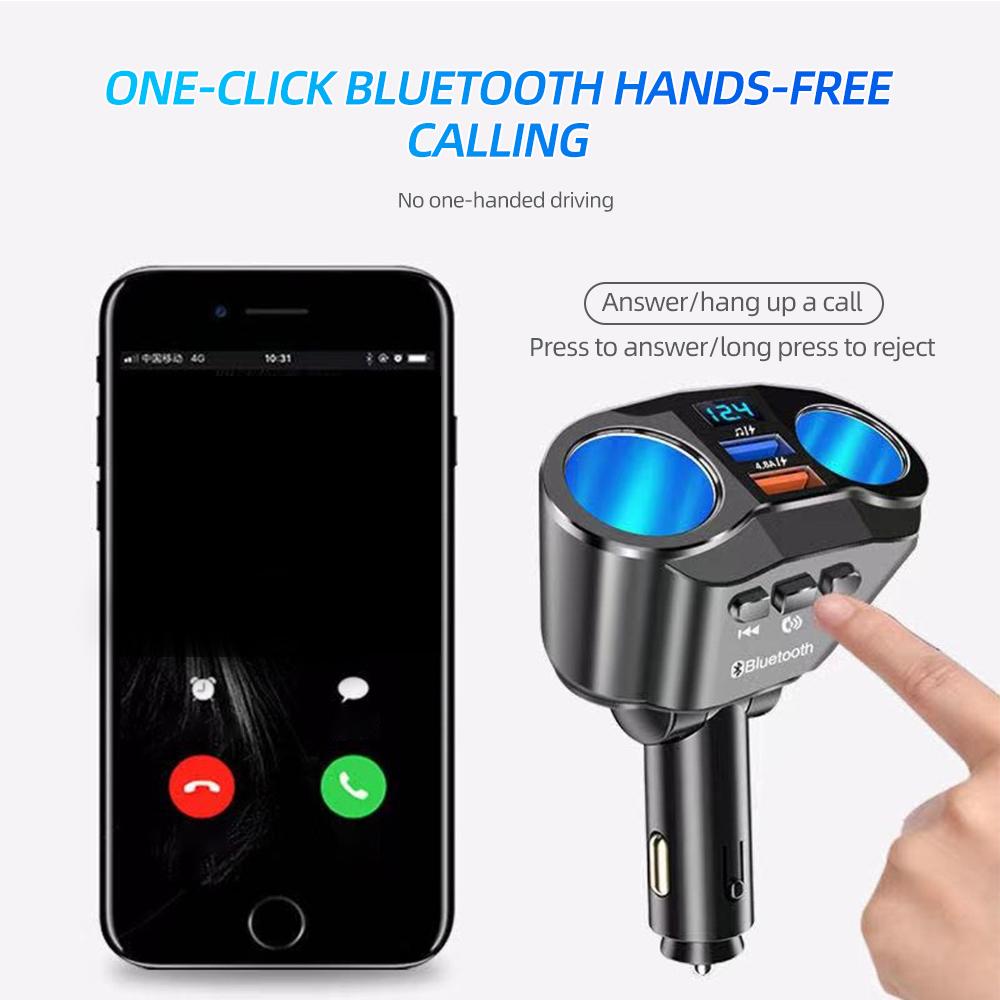 Car Socket Splitter Charger Dual USB PD20W QC 3.0 Quick Charge 12V-24V 60W Auto Type C Charging Power Adapter Plug