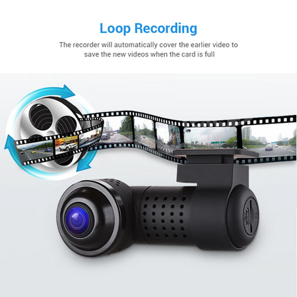 360° Panoramic fisheye len Wifi Car DVR Full View front 4K dash cam Car Camera