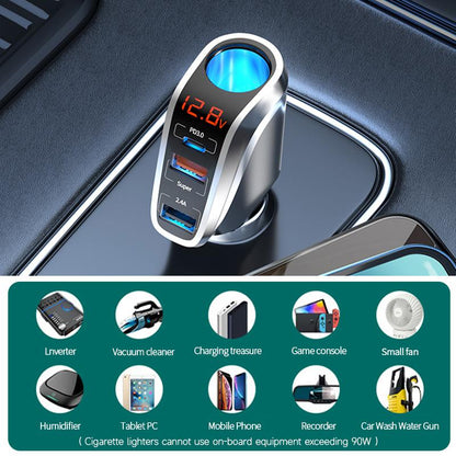 Car Charger Three USB Ports Quick Charge QC3.0 Ports Adapter PC 20W 66W Car Phone Charging